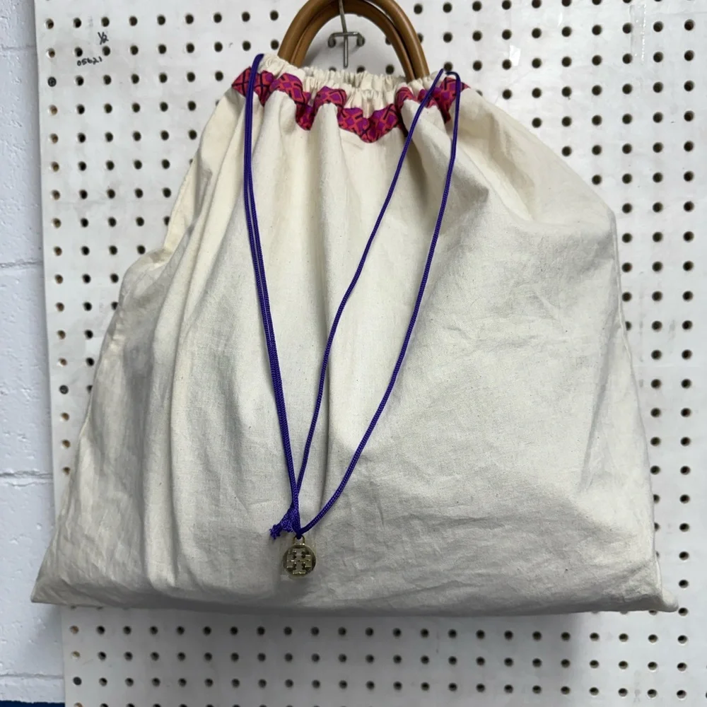 Tory Burch Teal, Brown & Tan Tote